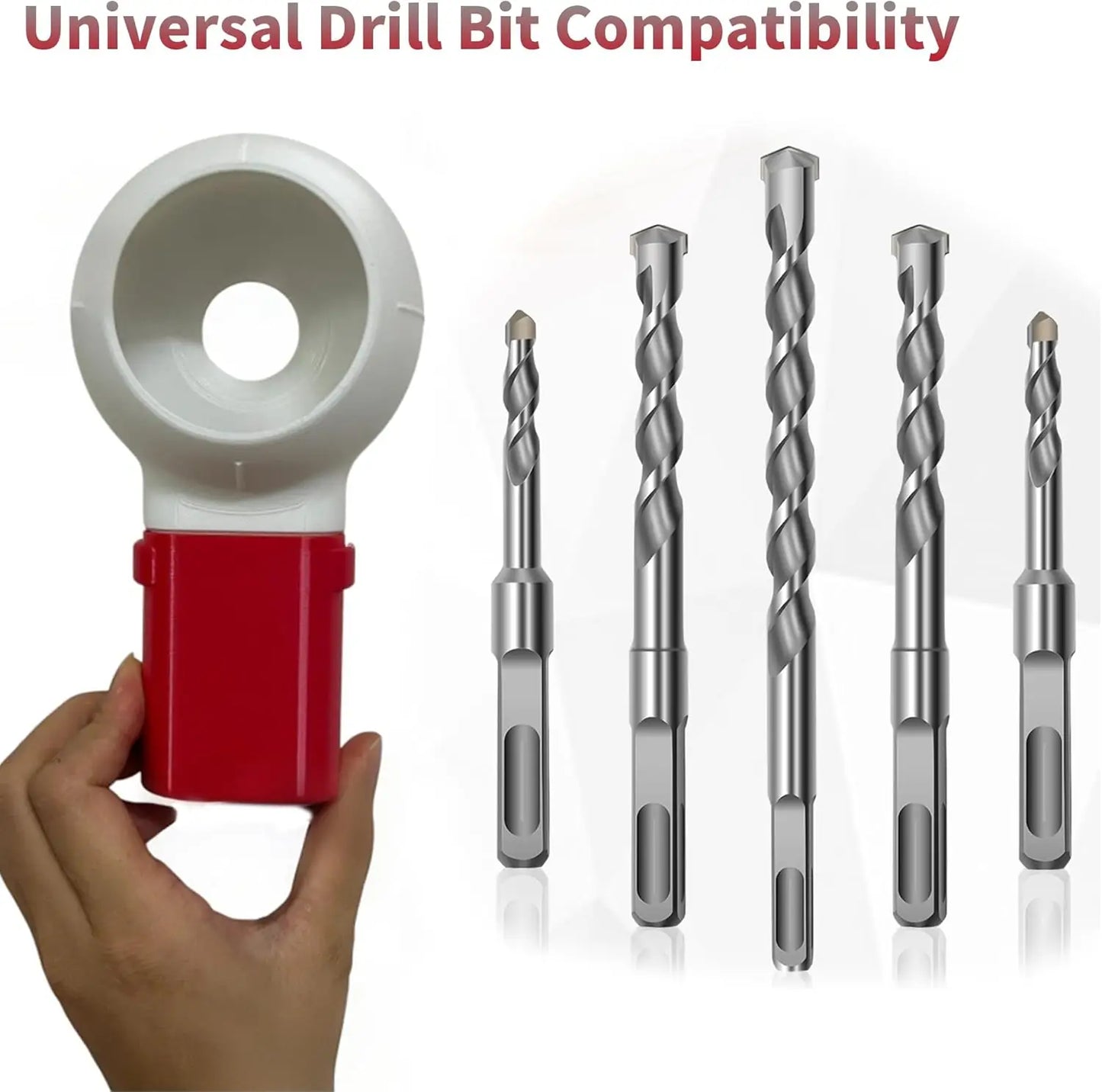 Drill Dust Collector Box 3D Printed Drill Dust Collection Mess-Free Wall Drilling Compatible with Most Drill Bits