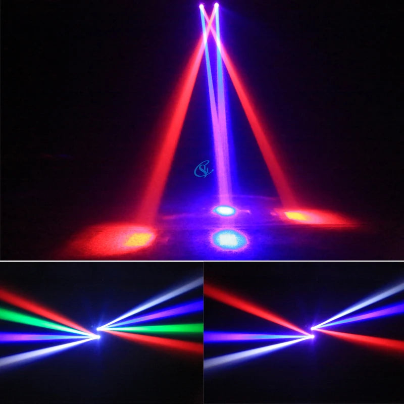 Stage Light 36W Moving Head Remote Control DMX512 RGBW RG Laser For DJ Party Christmas Rotating LED Stage Effect Light