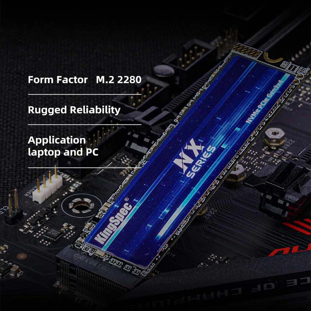 KingSpec SSD M.2 NVME 128GB 256GB 512GB 1TB 2TB Disk M 2 PCIe 1.3 Solid State Drive HD NMVE SSd for Notebook Desktop