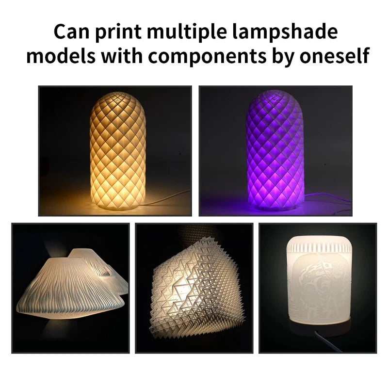 3D Printer Part For Bambu Lab LED Lamp Kit 001 DIY Model Hardware Without Shell Warm White DC 5V 3D Printer Adjustable Light Kit