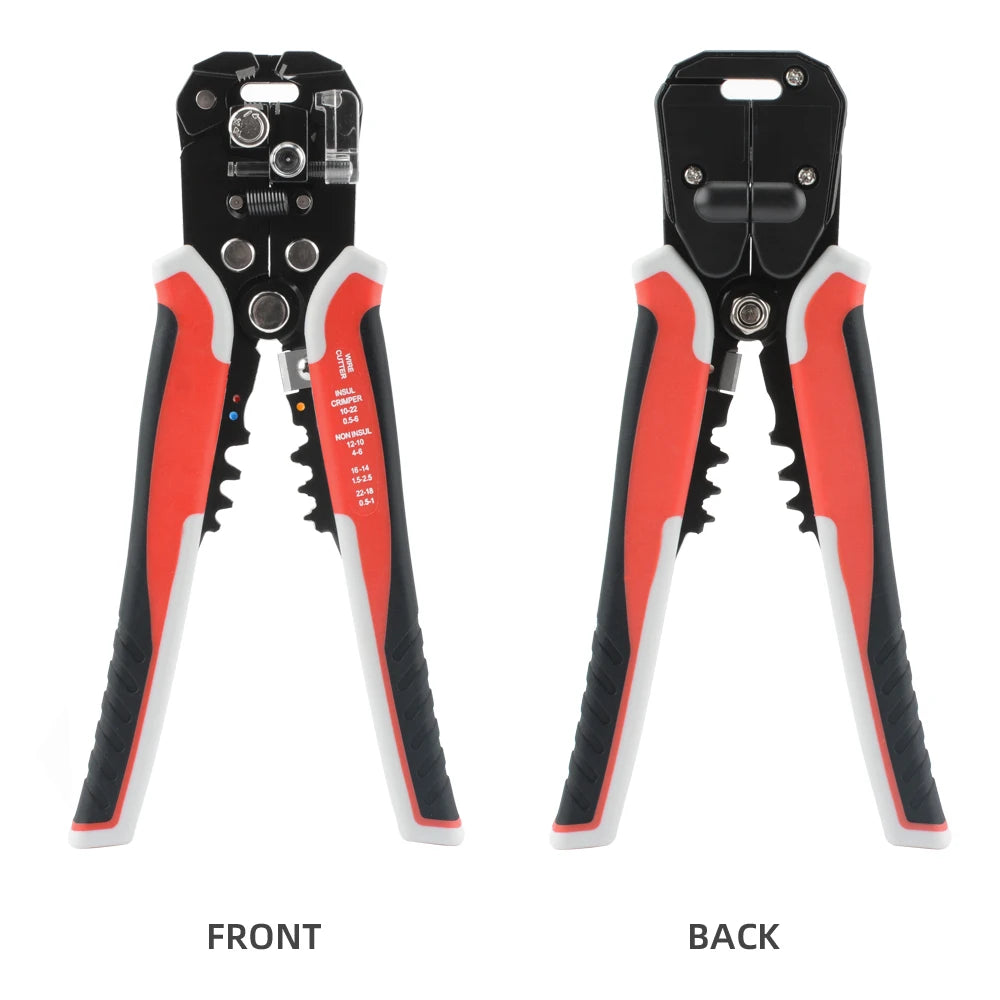 Wire Stripper Crimping Pliers 24-10AWG 0.2-6mm² Multifunctional Adjustable Cable Cutter Terminal Crimper Electrician Hand Tool