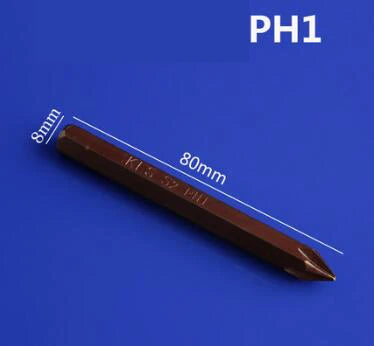 8mm PH1 PH2 PH3 Slotted Screwdriver Bit Repair Tools Screwdrivers Kit Hex Shank Drill Bit for Power Household Hand Tool Отверток