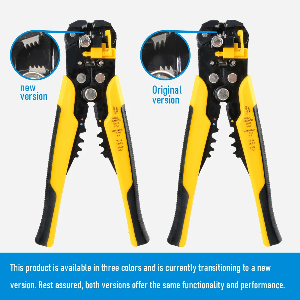 Wire Stripper Crimping Pliers 24-10AWG 0.2-6mm² Multifunctional Adjustable Cable Cutter Terminal Crimper Electrician Hand Tool