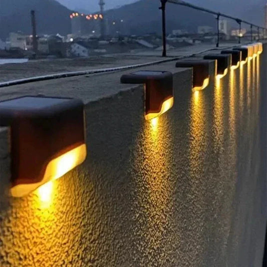 Solar LED Lights Outdoor Garden Light Deck Lamp Solar Stairs Light Waterproof Solar Step Lamp Patio Garden Decor Gardening