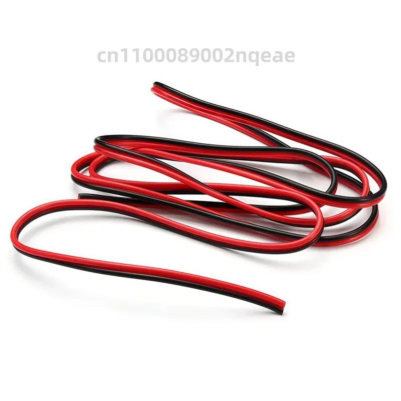 2pin Red Black Electrical Wire 18 20 22 24 26 LED Strip Cable 2 Core Tinned Copper Extension Power Cord For Lighting Audio
