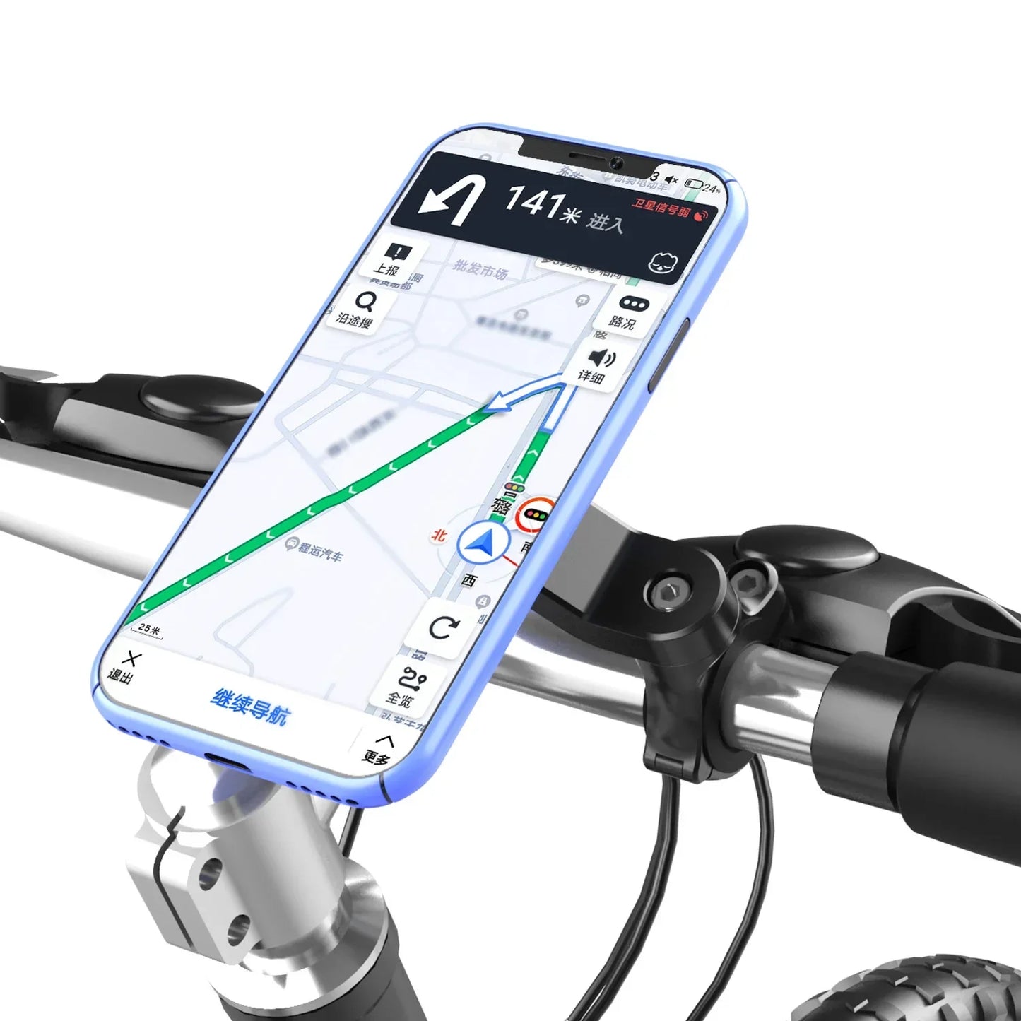 Motorcycle Bike Phone Holder Stand Adjustable Support Moto Bicycle Handlebar Mount Bracket For iPhone 14 13 12 Samsung Xiaomi LG