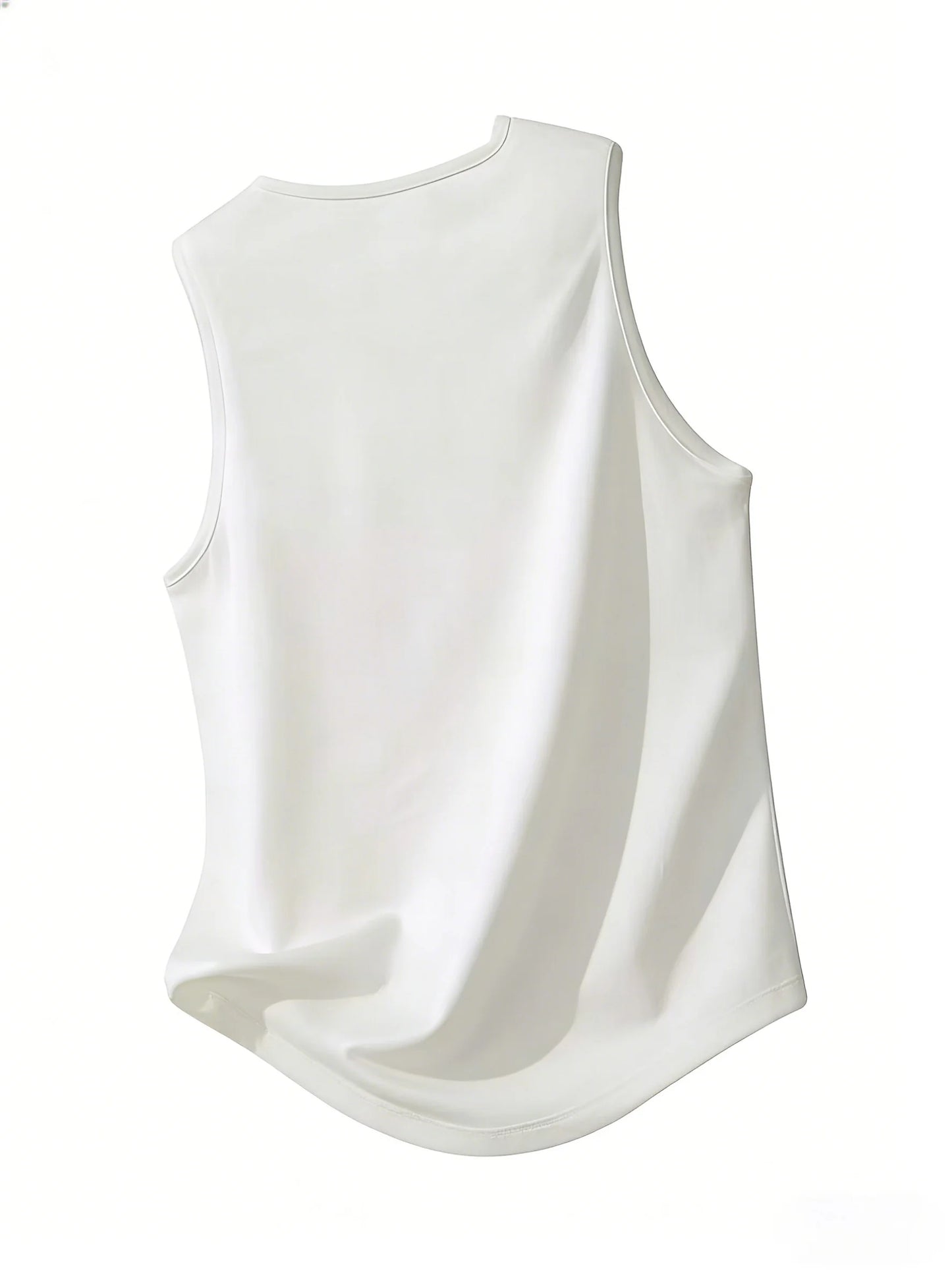 Large-sized men's cross-patterned printed vest, fitness and sports sleeveless T-shirt