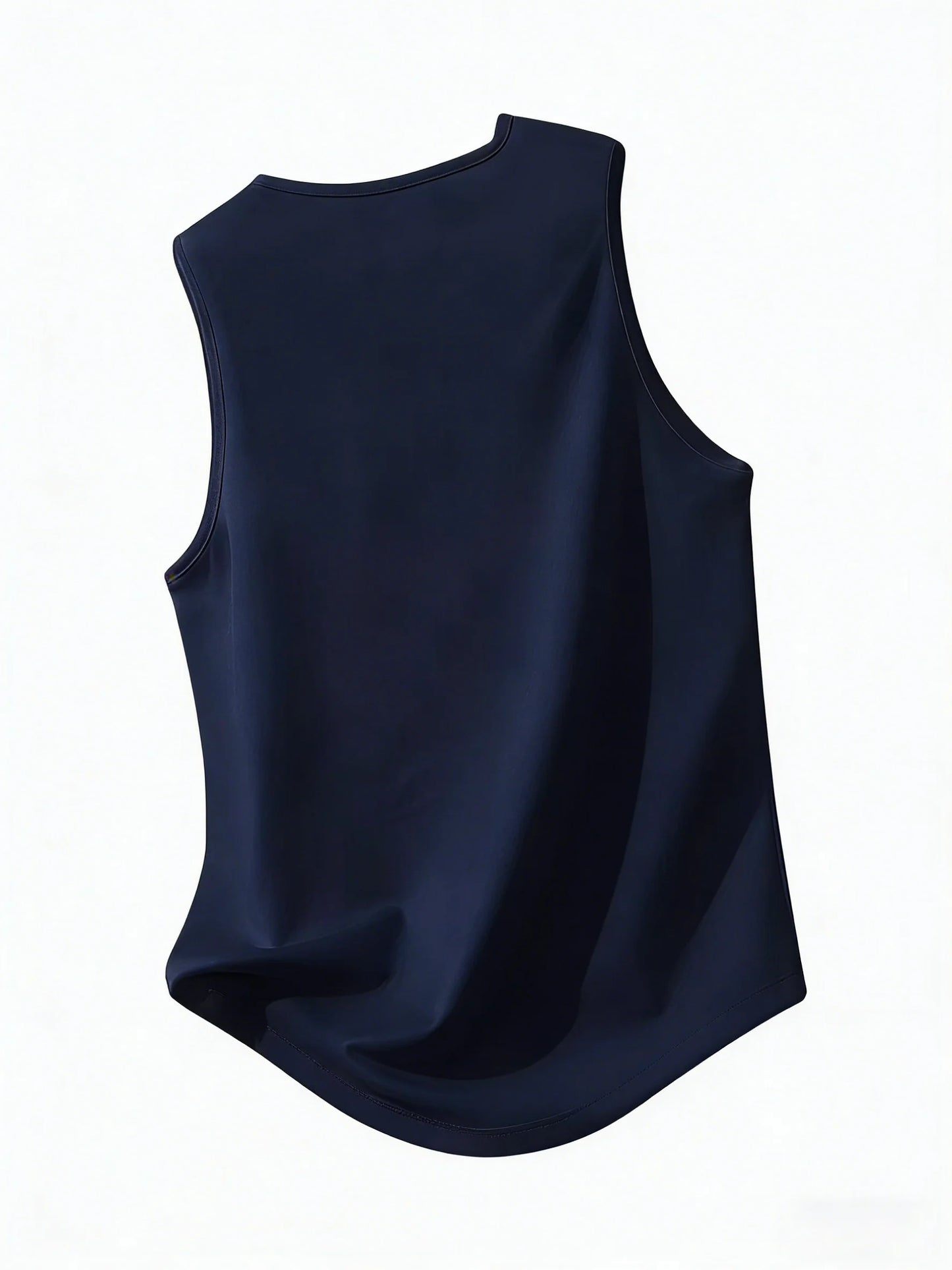 Men's "Never Give Up" Inspirational Print Tank Top - Breathable, Elastic Sleeveless Summer Fitness Training Basketball Top