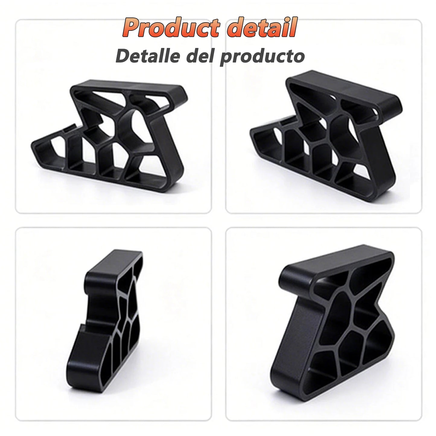 Heavy Duty Door Stopper Non-Slip Balcony Window Door Wedge Easy Install for Home Office Bathroom Kitchen, Track Lock & Anti-Slam