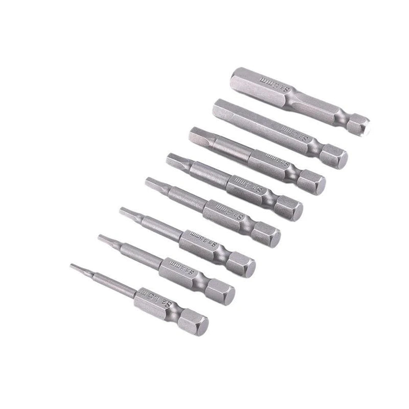 1pcs S2 Alloy Steel 50mm Long Torx Screwdriver Bit 1/4" Hexagon Handle T5-T40 Security Drill Bit Set Woodworking Tool