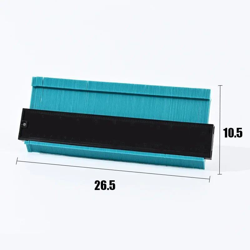 Profile Contour Gauge line Copier Ruler Cutting template Construction Woodworking Measuring instrument ceramic Tiling tiles tool