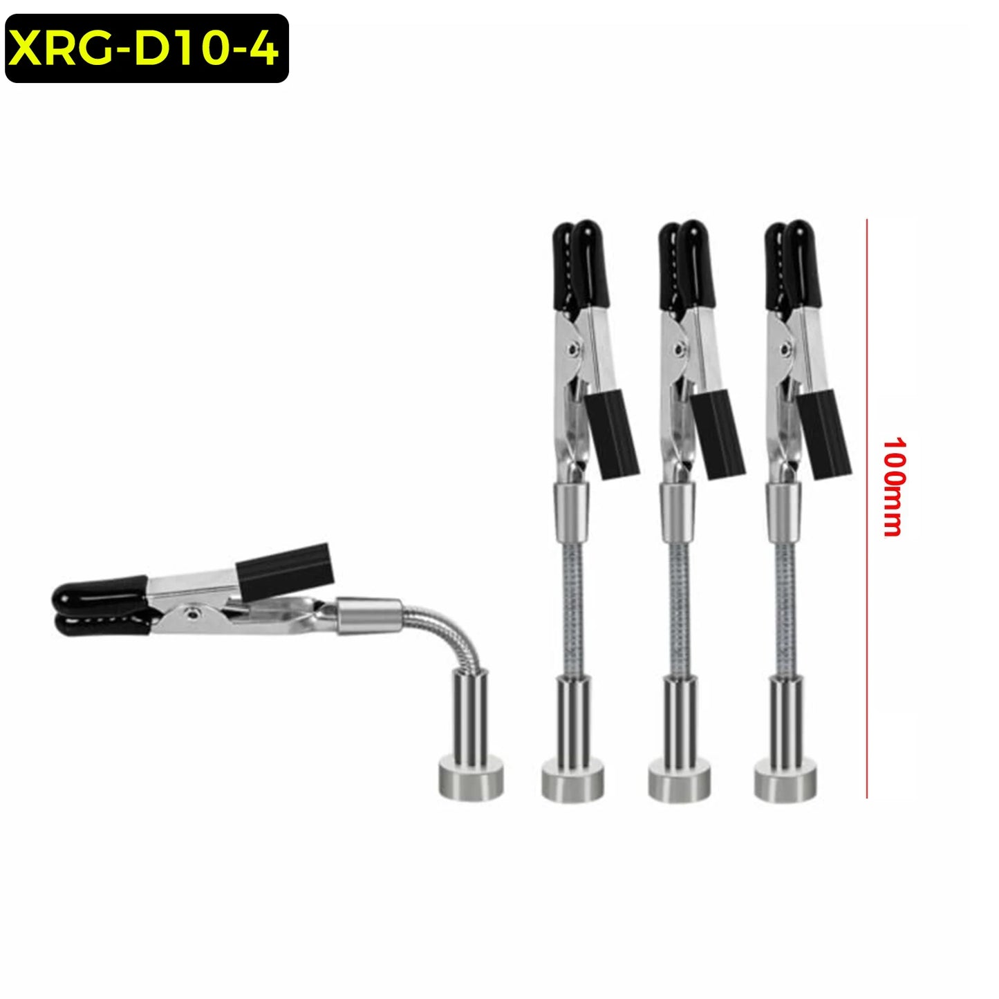 NEWACALOX Soldering Helping Hands 4 Magnetic Universal Flexible Arm Welding Assistant PCB Clamp Thir Hand Welding Repair Tools