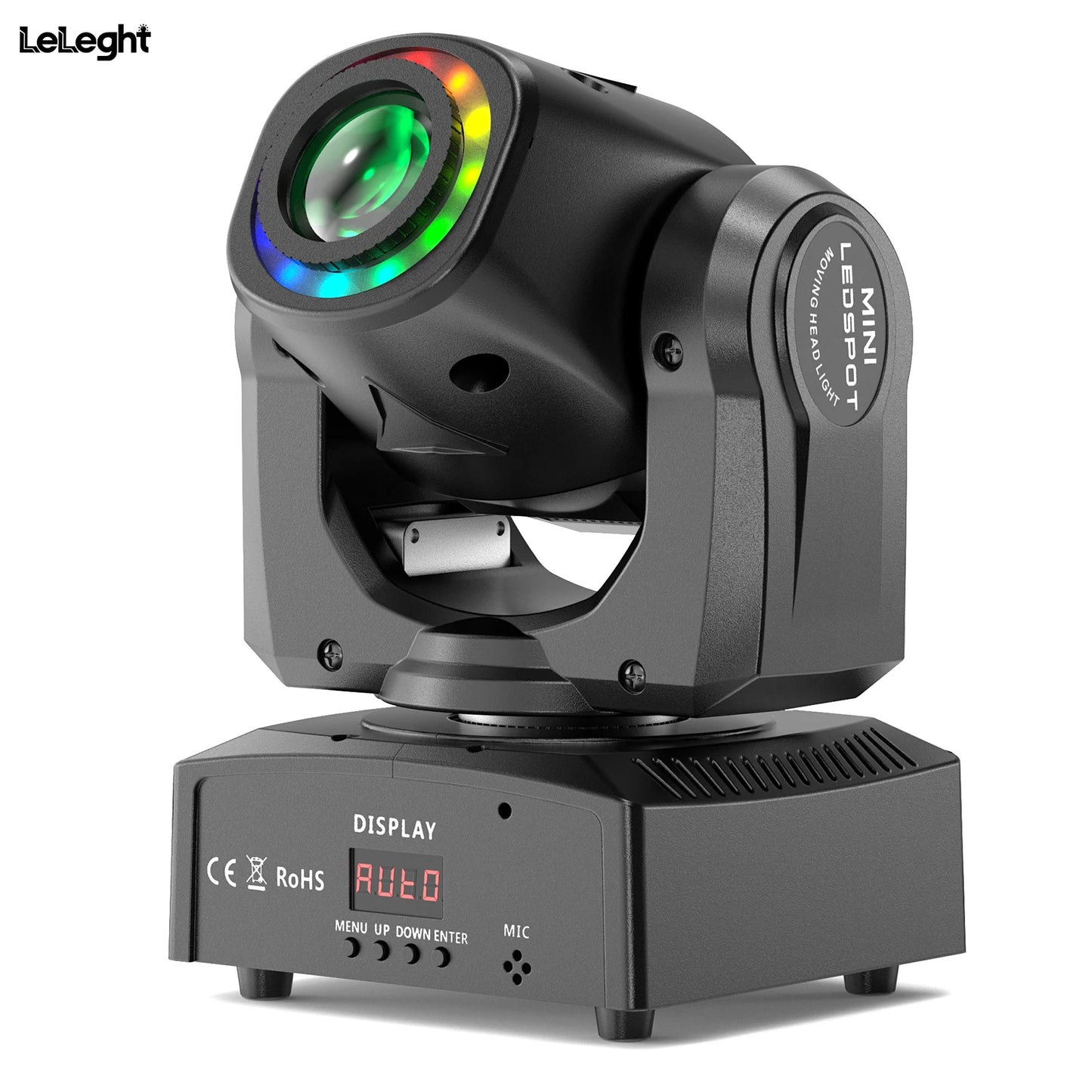 LeLeght 150W LED Beam Pattern Moving Head Stage Effect Lighting 8 patterns DMX512 Master-Slavefor DJ Show Concert Party KTV
