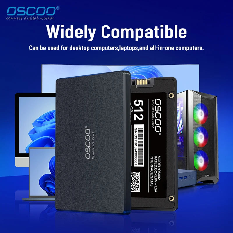 OSCOO 120GB SSD SATAIII 2.5 Inch HDD 240GB SATA3 6GB/s  Hard Drive  For Laptop Internal Solid State Disk