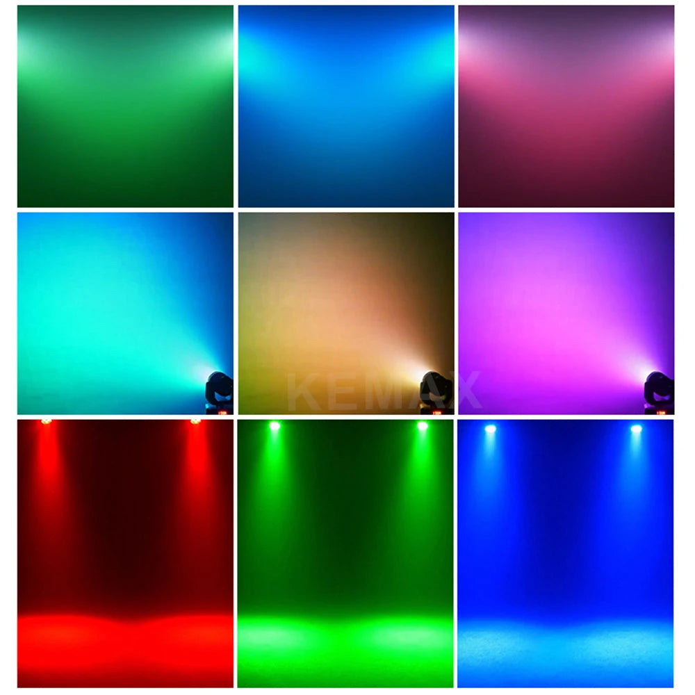 30W Moving Head Disco Lights Remote Control RGBW DMX512 Rotating Mini LED Beam Mobile Strobe Party Stage Lighting For Event Club
