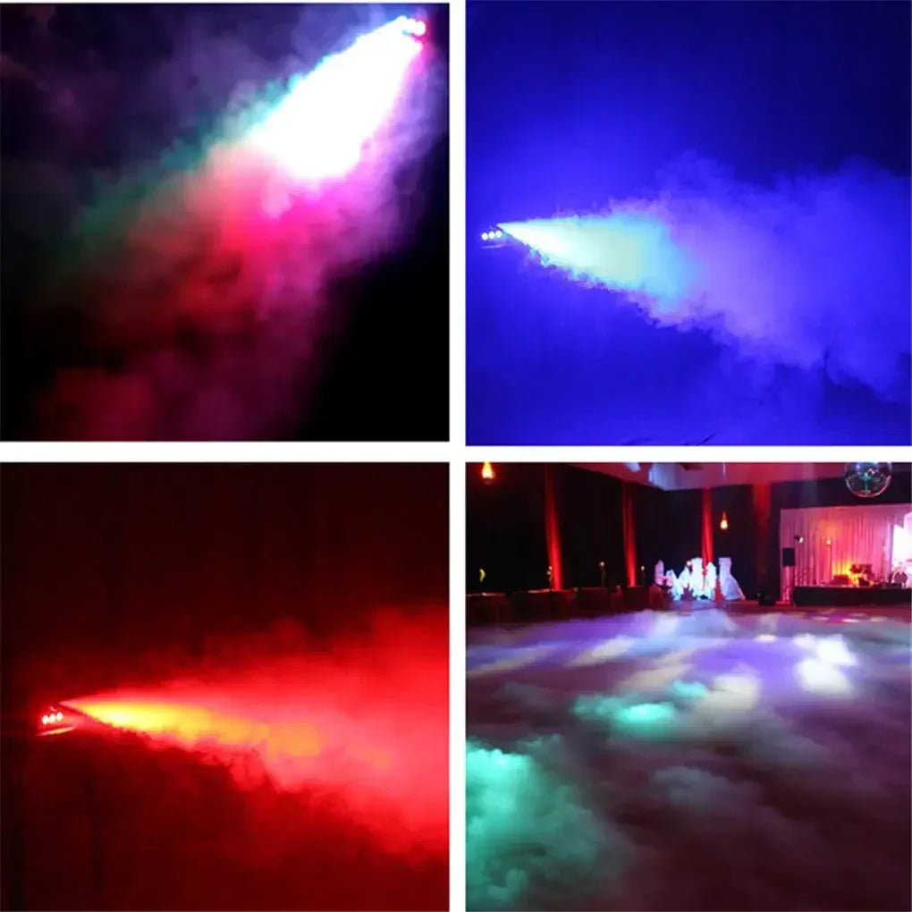 Portable 500W Fog Smoke Machine & RGB LED Lights Disinfection Stage Disco DJ Home Party Show Atmosphere Effect Fogger Machine