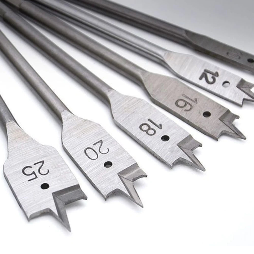 1Set 10-20MM shovel shaped drill bits, woodworking three-point positioning flat drill bits, and quick woodworking drill tool kit