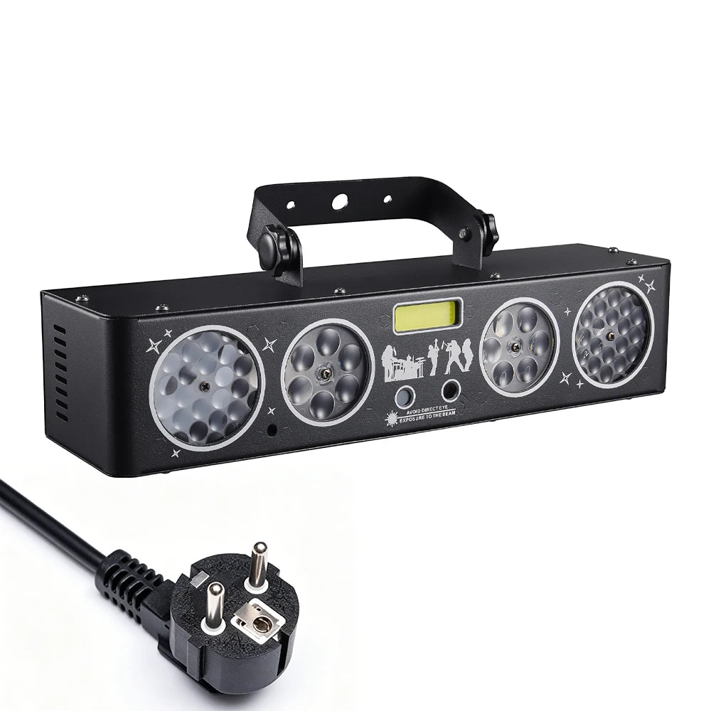 "LED DJ party light with RGBWYO color effects"