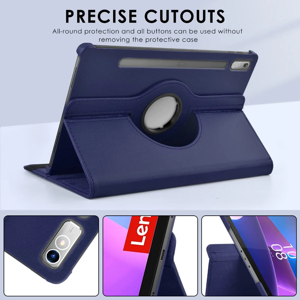 Rotating Case For Lenovo XiaoXin Pad Pro 11.2 inch P11 Pro Gen 2 TB-132FU 2022 PU Leather Shell Tablet Funda Pad Pro 2022 11.2"