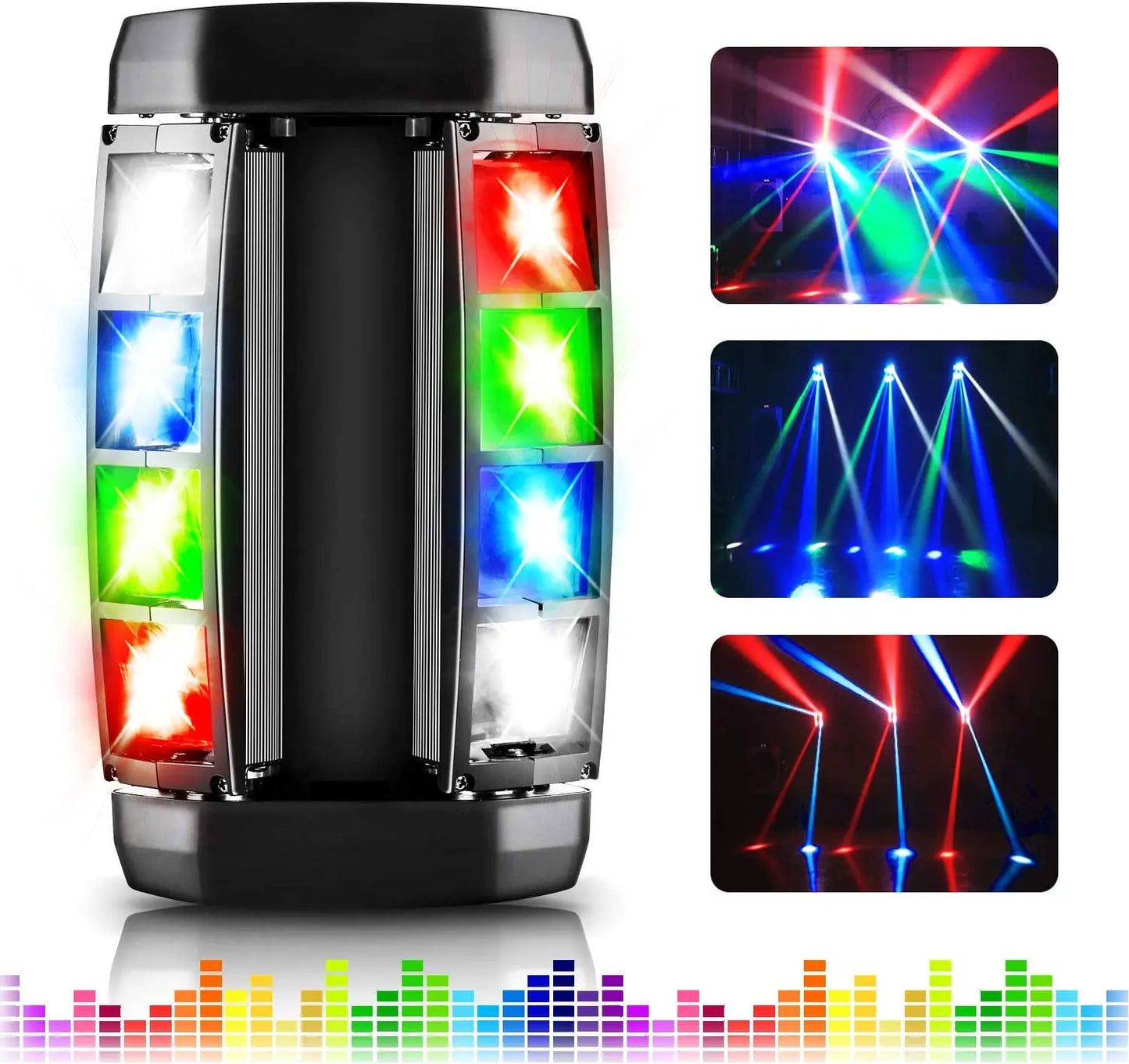 8x3W Mini Led Spider Light Sound Mode LED Moving Head Lights led Beam Stage Dj Bars Party DMX512 disco lighting