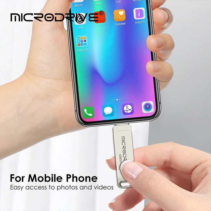 2 in 1 OTG USB-C Flash Pen Drive Metal Memory Stick Usb 3.0 flash Disk 64GB 128GB 256G USB3.0 Dual C Pendrive