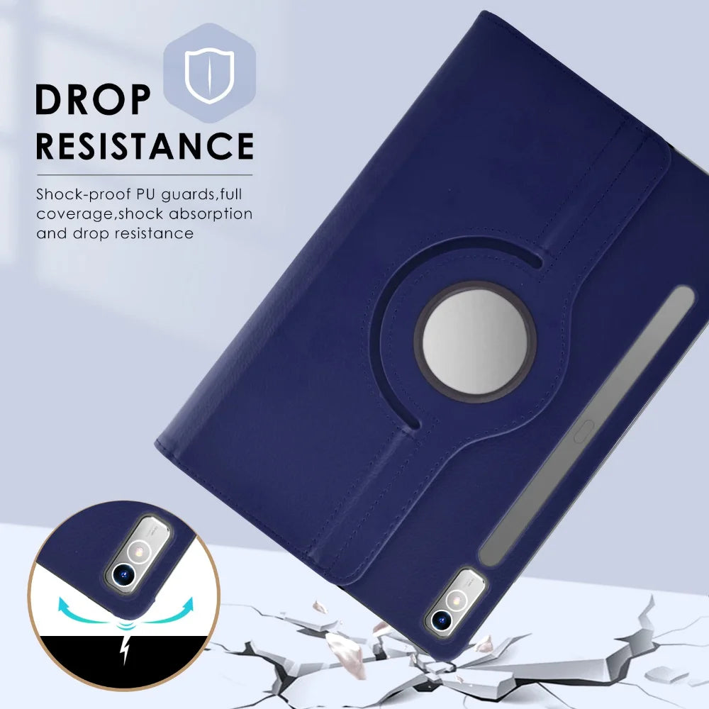 Rotating Case For Lenovo XiaoXin Pad Pro 11.2 inch P11 Pro Gen 2 TB-132FU 2022 PU Leather Shell Tablet Funda Pad Pro 2022 11.2"
