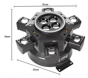 160W moving head stage light DMX512 showcasing a professional stage effect design with multiple light angles.