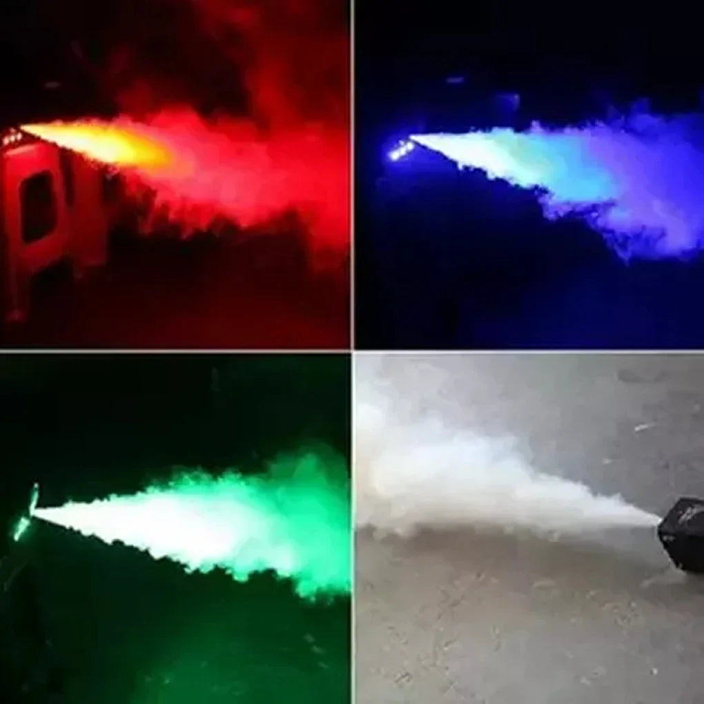 Portable 500W Fog Smoke Machine & RGB LED Lights Disinfection Stage Disco DJ Home Party Show Atmosphere Effect Fogger Machine