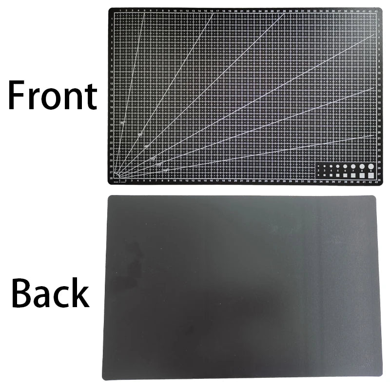 A3 Cutting Pad PVC Table Pad Leather Process Anti Cutting Double-Sided Carving Student DIY Process Self-Healing Pad 45×30x0.09cm