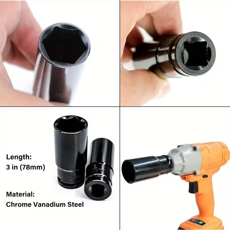 10pc Deep Impact Sockets 1/2"