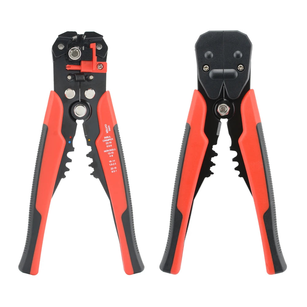 Wire Stripper Crimping Pliers 24-10AWG 0.2-6mm² Multifunctional Adjustable Cable Cutter Terminal Crimper Electrician Hand Tool