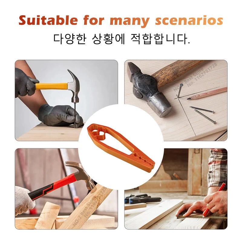 Portable Nail Fixer Tool Woodworking Nail Fixer Plastic Sliding Joint Pliers Protect Fingers for Maintenance and Woodworking