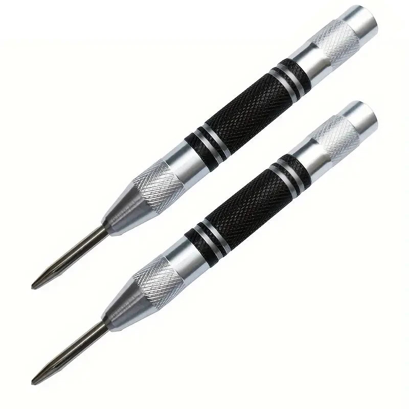 Auto Center Puncher Hole Marker Wood Metal Steel Spring Load Kerner Drill Locator Heavy Duty Punch Carpentry Automatic Hand Tool