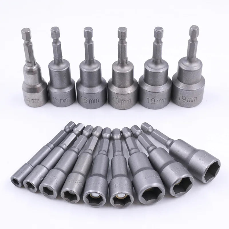 Powerful Socket Inner Hexagonal Wrench Hexagonal Handle Screwdriver Socket Extension Rod Pneumatic Screwdriver Insert Tool Set